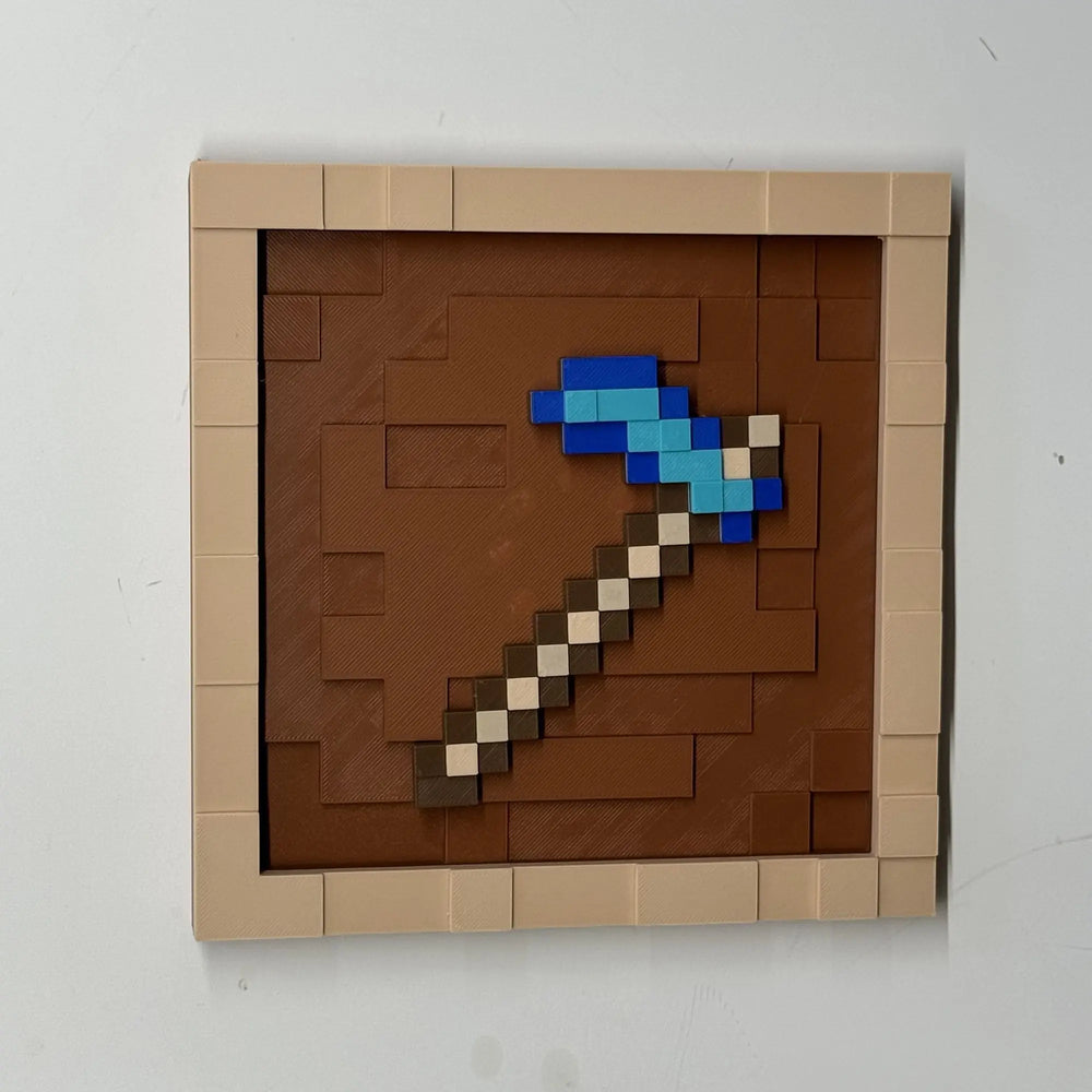 Pixel Game Item Frame – 3D Printed Display