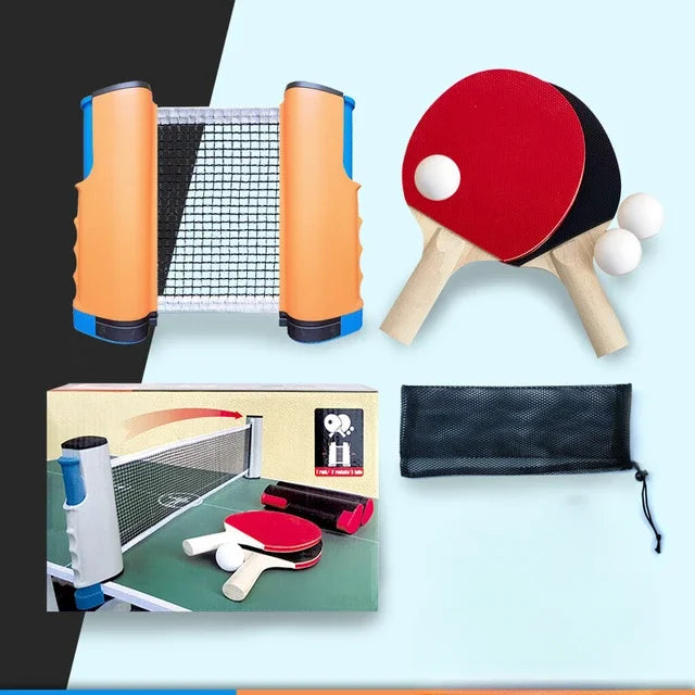 Portable Stretchable Table Tennis Net Set for Family Play