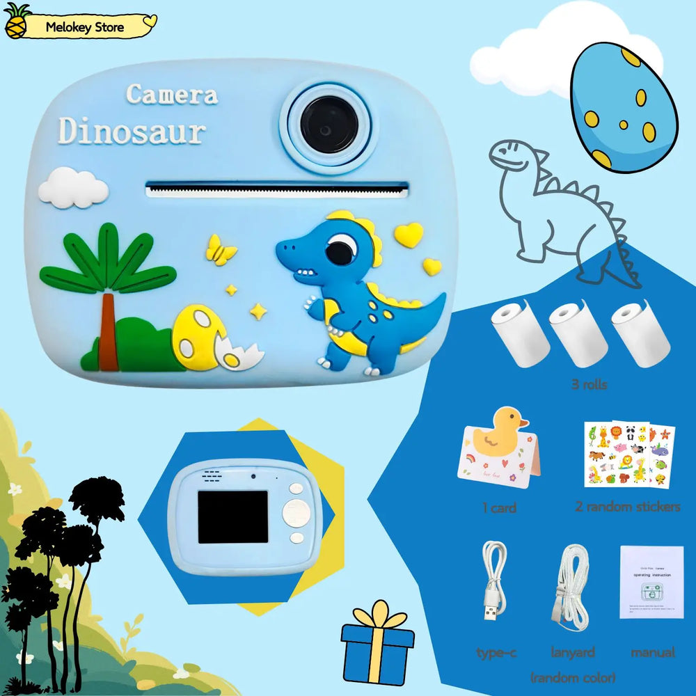 Kids Instant Print Camera – Photo Printer with Games