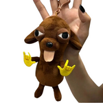 Chihuahua & Deerhound Plush Doll Keychain – Soft Bag Pendant for Kids & Collectors