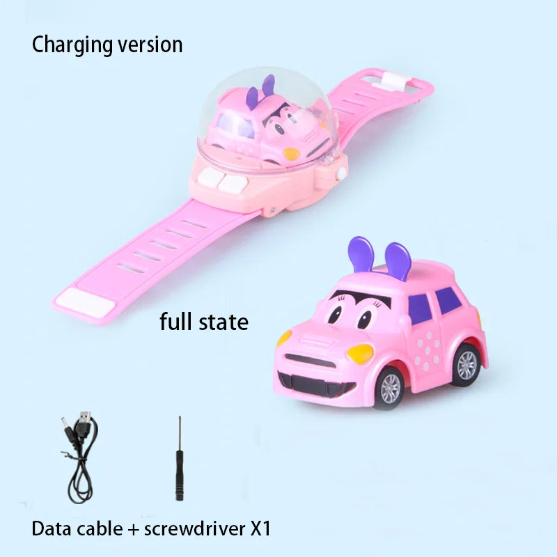 Mini RC Watch Car for Kids | USB Racing Toy - Toki Toy Box