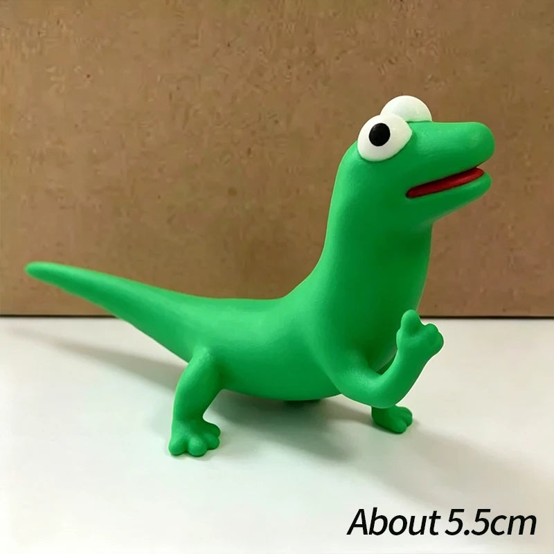 3D Printed Lizard Figurine – Articulated Desk Toy