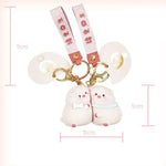 Creative Puppy Keychain – High-Quality Mini Bag Pendant & Car Key Ring for Men and Women