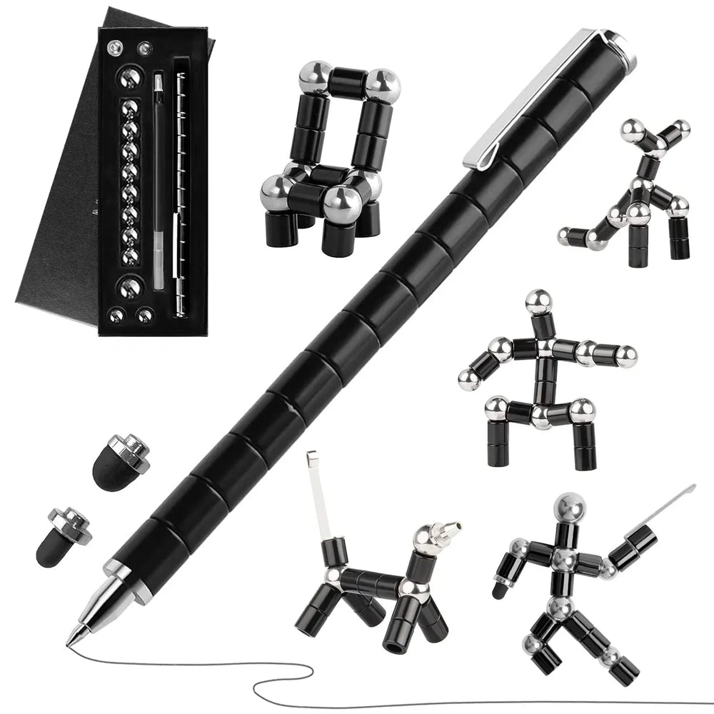 Magnetic Fidget Pen DIY Stress Relief Toy – Side View | Toki Toy Box