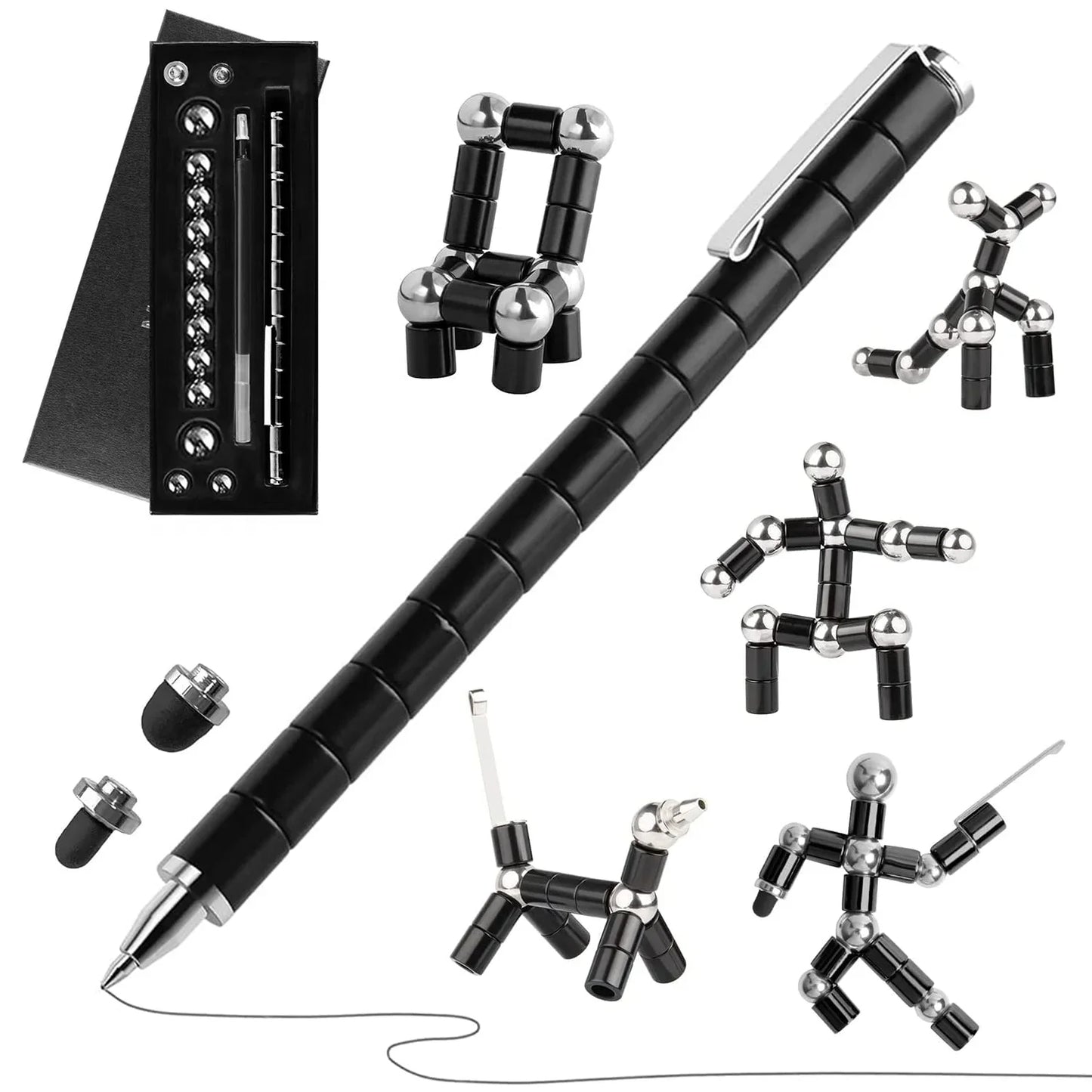 Magnetic Fidget Pen – Multifunctional DIY Magnet Ballpoint Pen & Toy