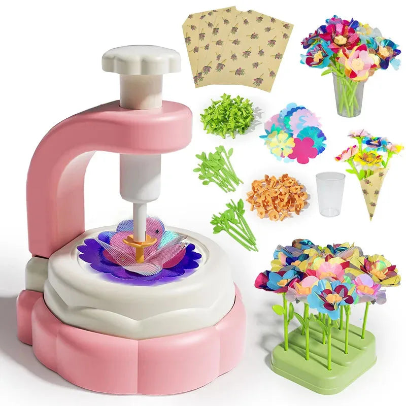 DIY Fabric Flower Bouquet Kit – Creative Craft Gift for Kids
