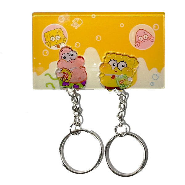 Couple Duck Keychain Set – Cute Puzzle Key Holder Gift