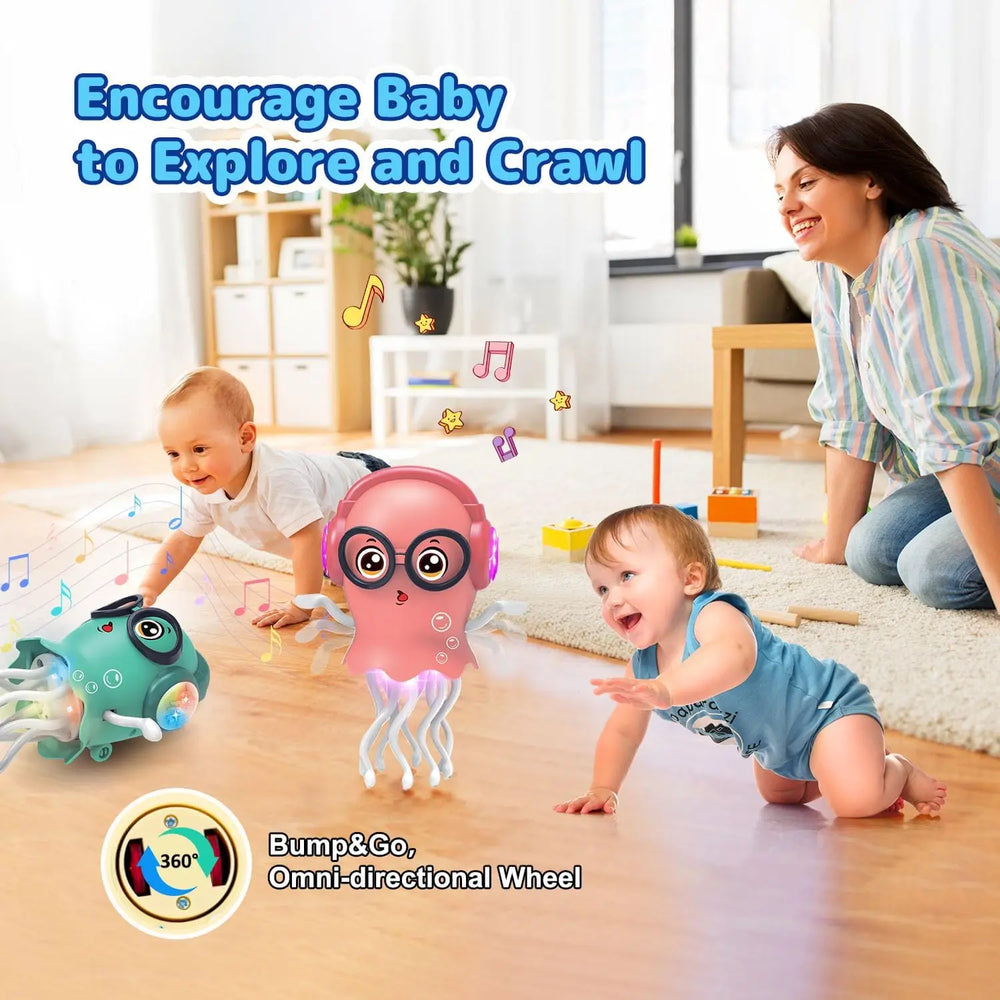 Dancing Octopus LED Toy – Music & Obstacle Avoidance