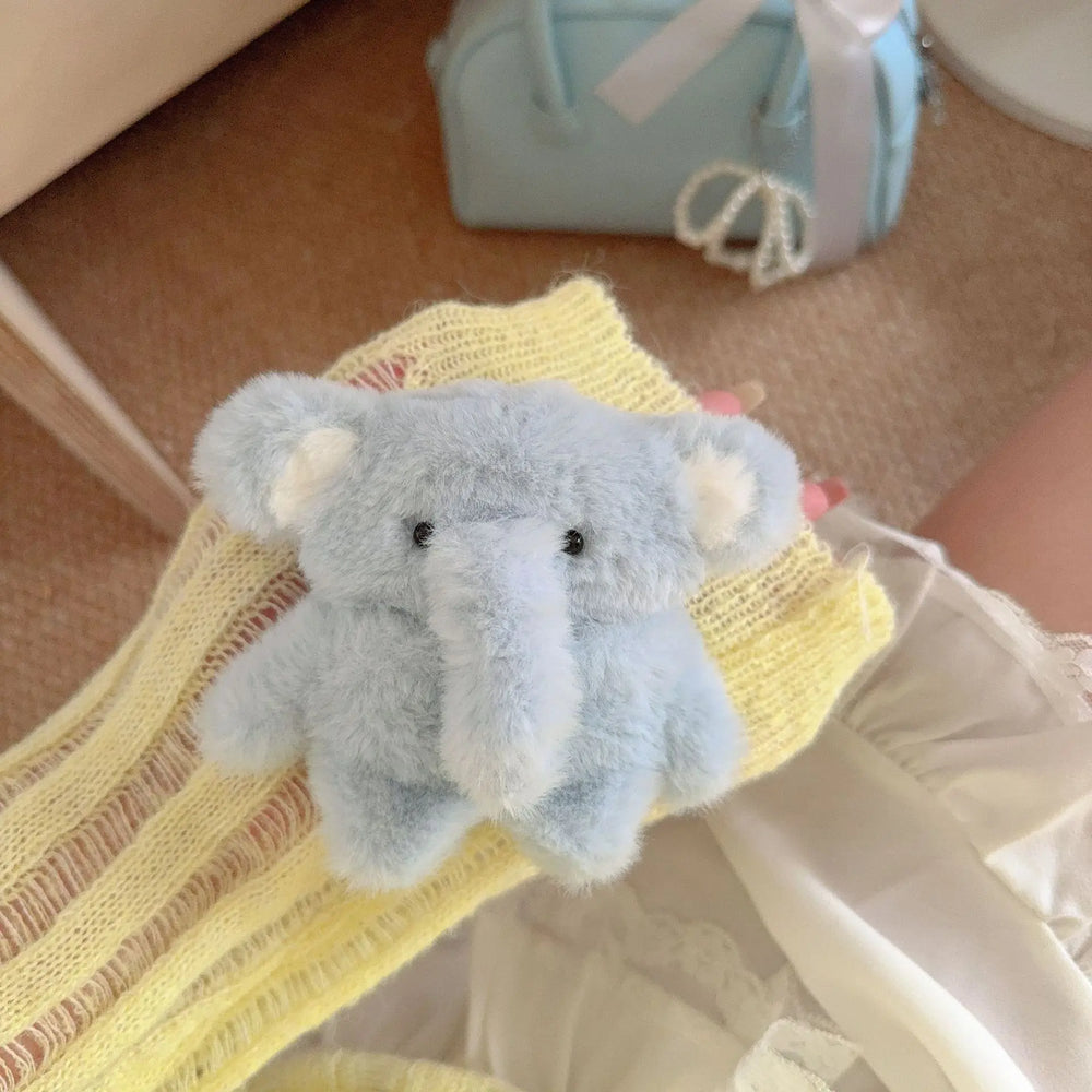 Cute Elephant Earbuds Case – Soft Plush Protective Cover – Size Reference | Toki Toy Box
