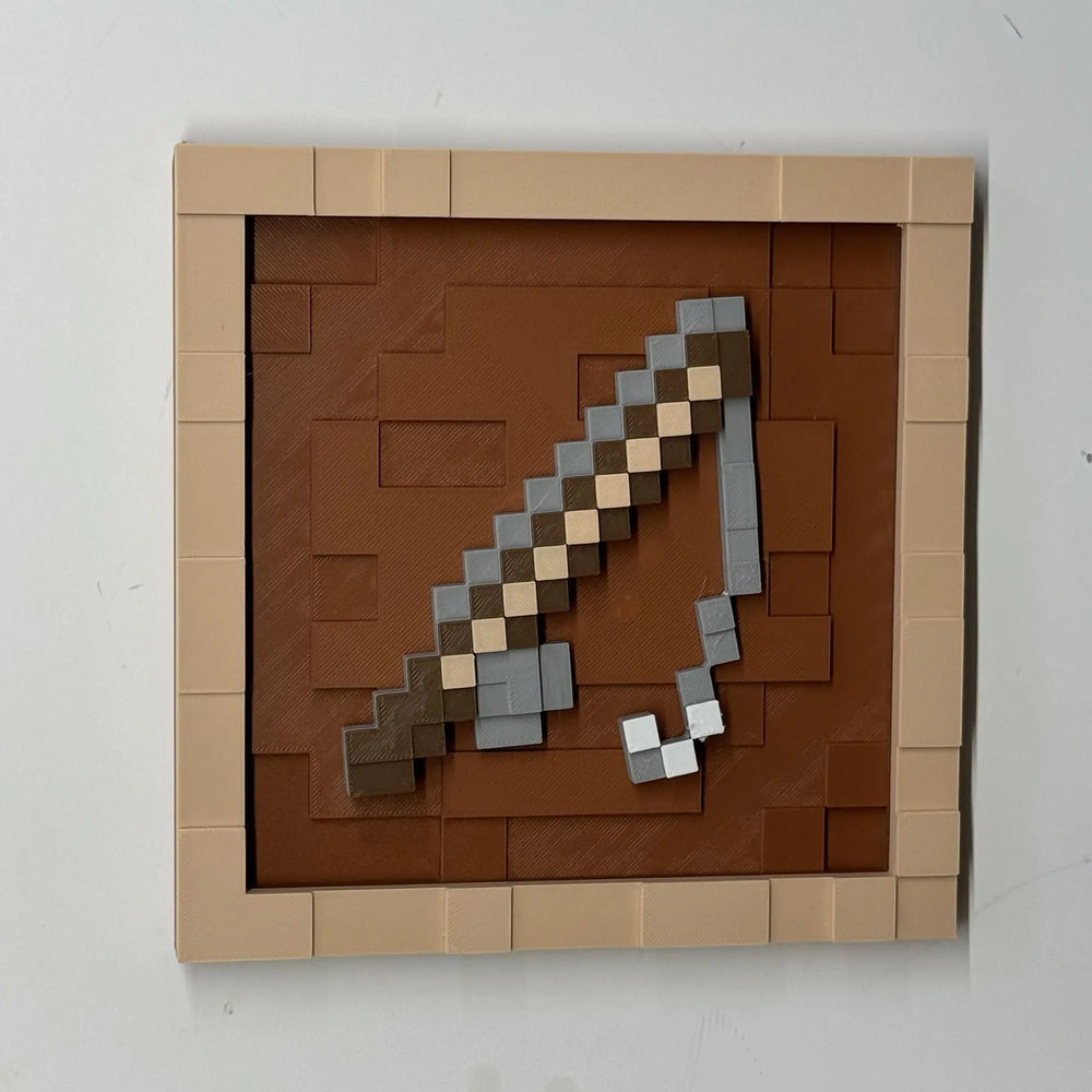 Pixel Game Item Frame – 3D Printed Display