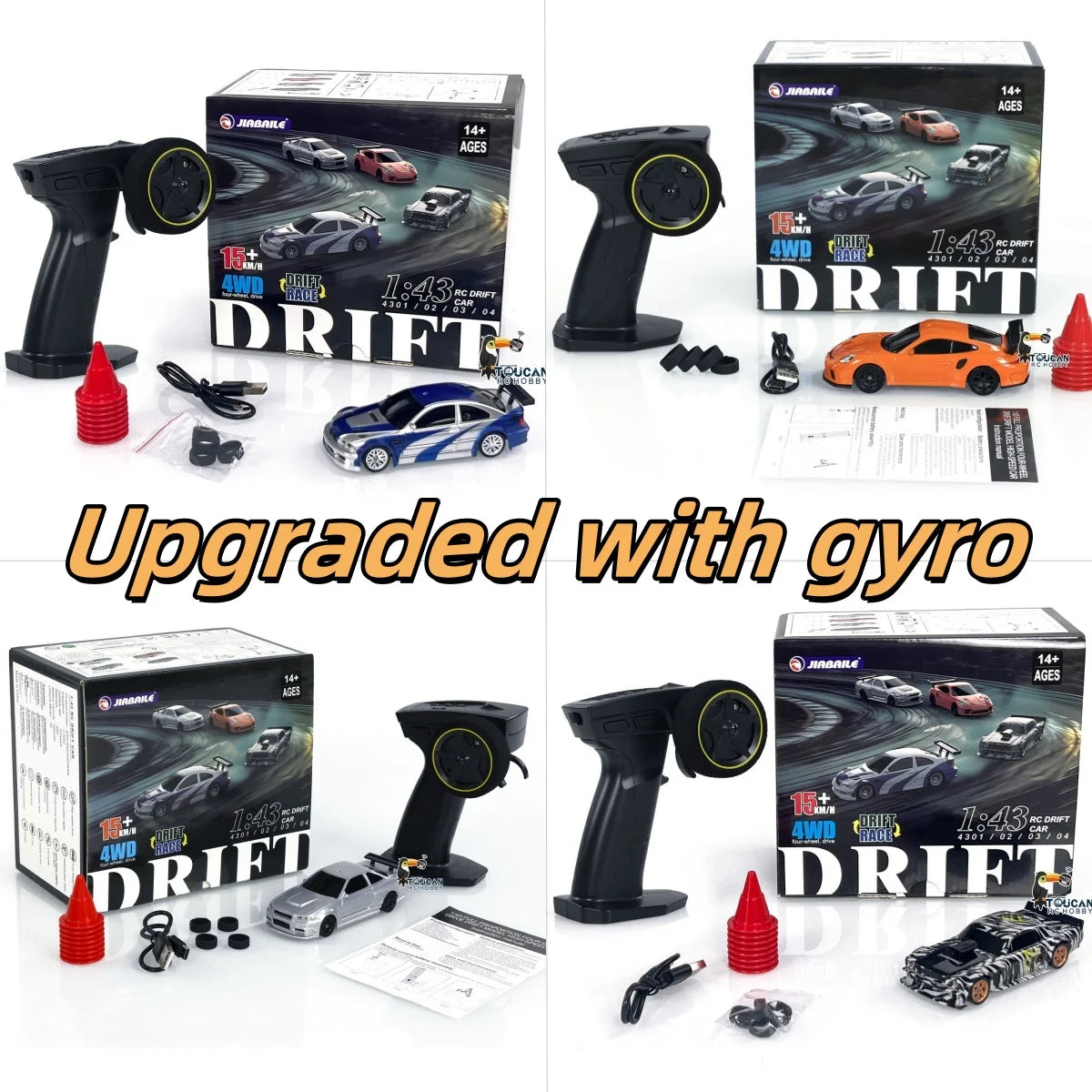 2025 1/43 Scale 2.4G 4WD RC Drift Car – High-Speed Mini Racing Vehicle