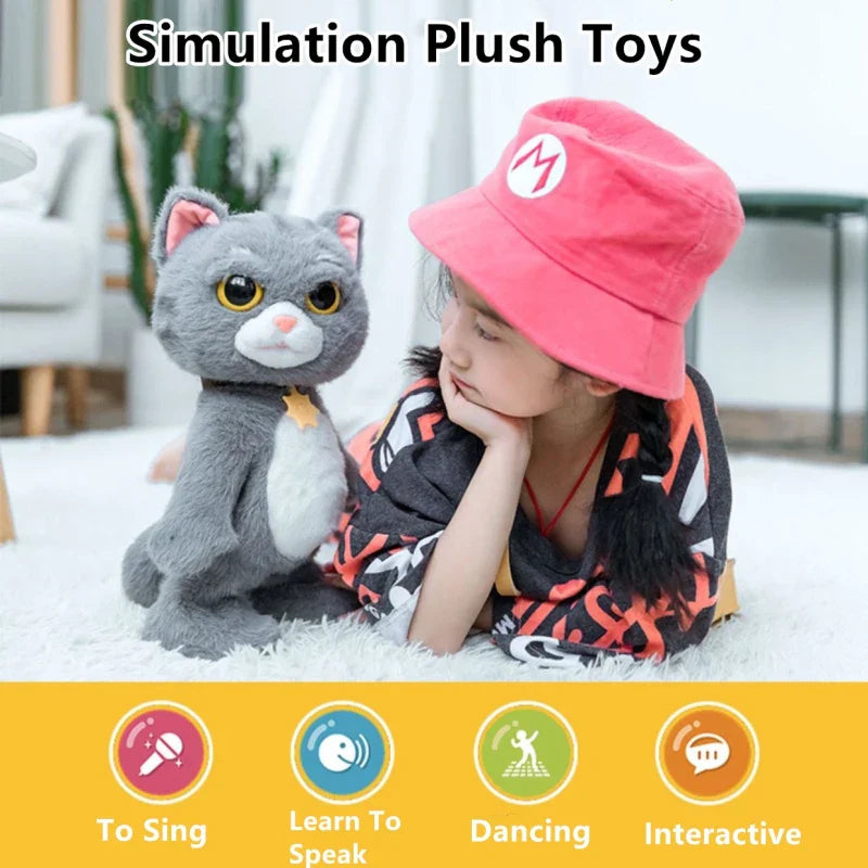 Dancing Talking Cat Plush – Interactive Singing Toy | Toki Toy Box – Detail | Toki Toy Box