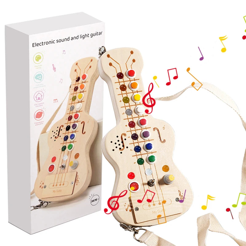 Montessori Busy Board LED Sensory Activity Toy | Toki Toy Box