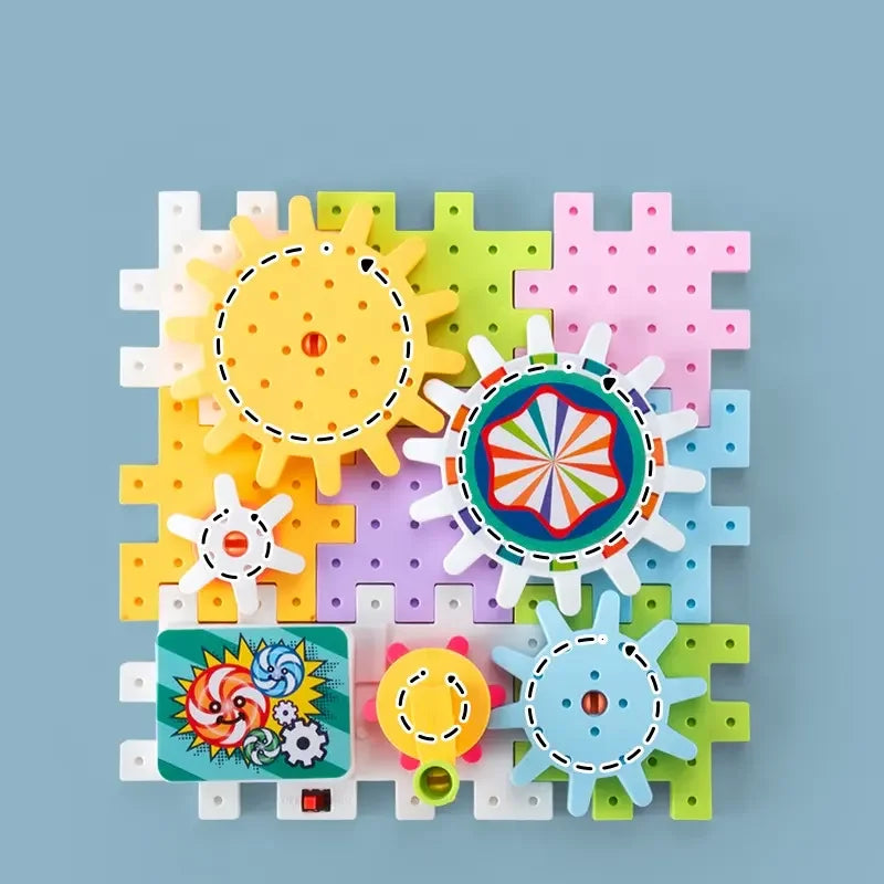 Electric Gear Building Blocks – Motorized STEM Set