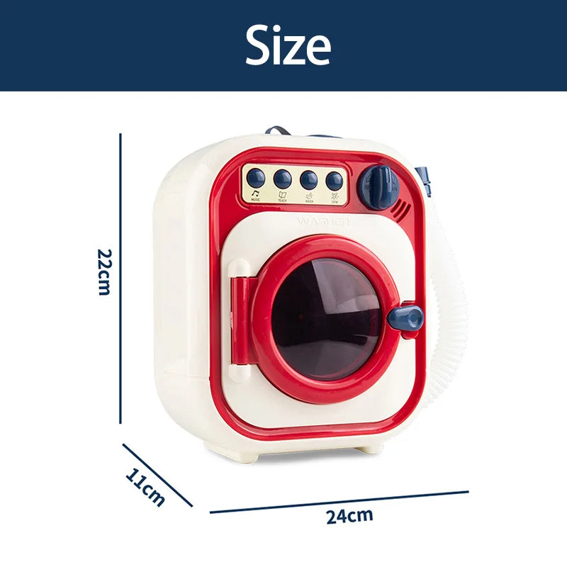Mini Washing Machine Toy – Realistic Pretend Play Fun