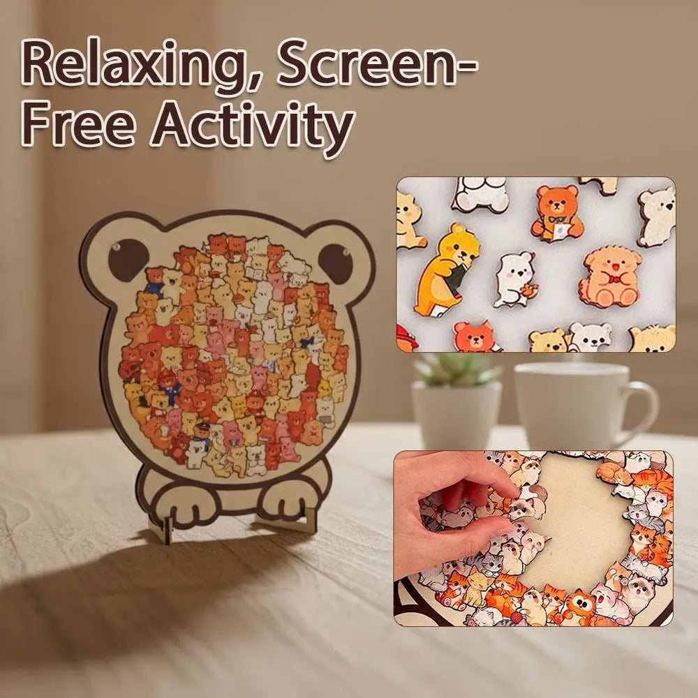 Wooden Puzzle – Dog Design Completed | Toki Toy Box