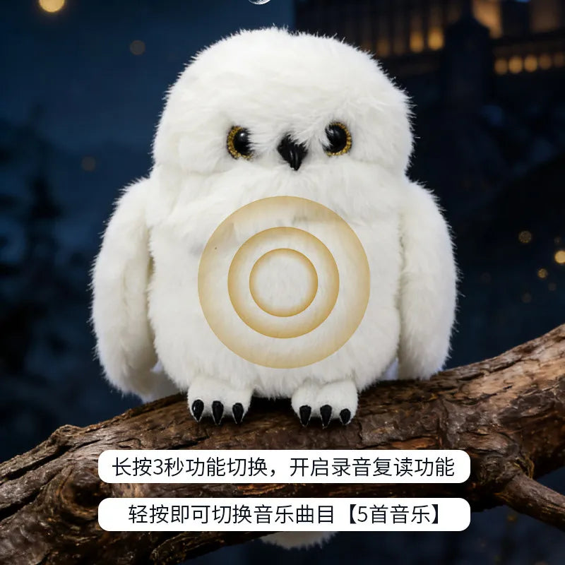 Interactive Snowy Owl – Magnetic Shoulder Pet Toy - Toki Toy Box