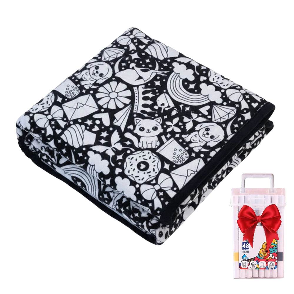 Color Your Own Blanket – Creative Fuzzy Art Kit – View 15 | Toki Toy Box