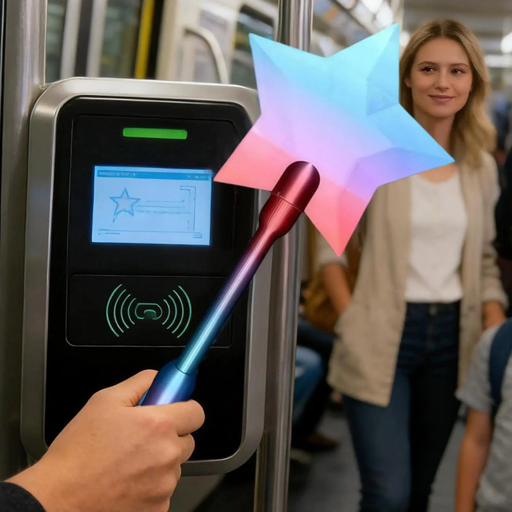Magic star payment wand, tap-to-pay card holder
