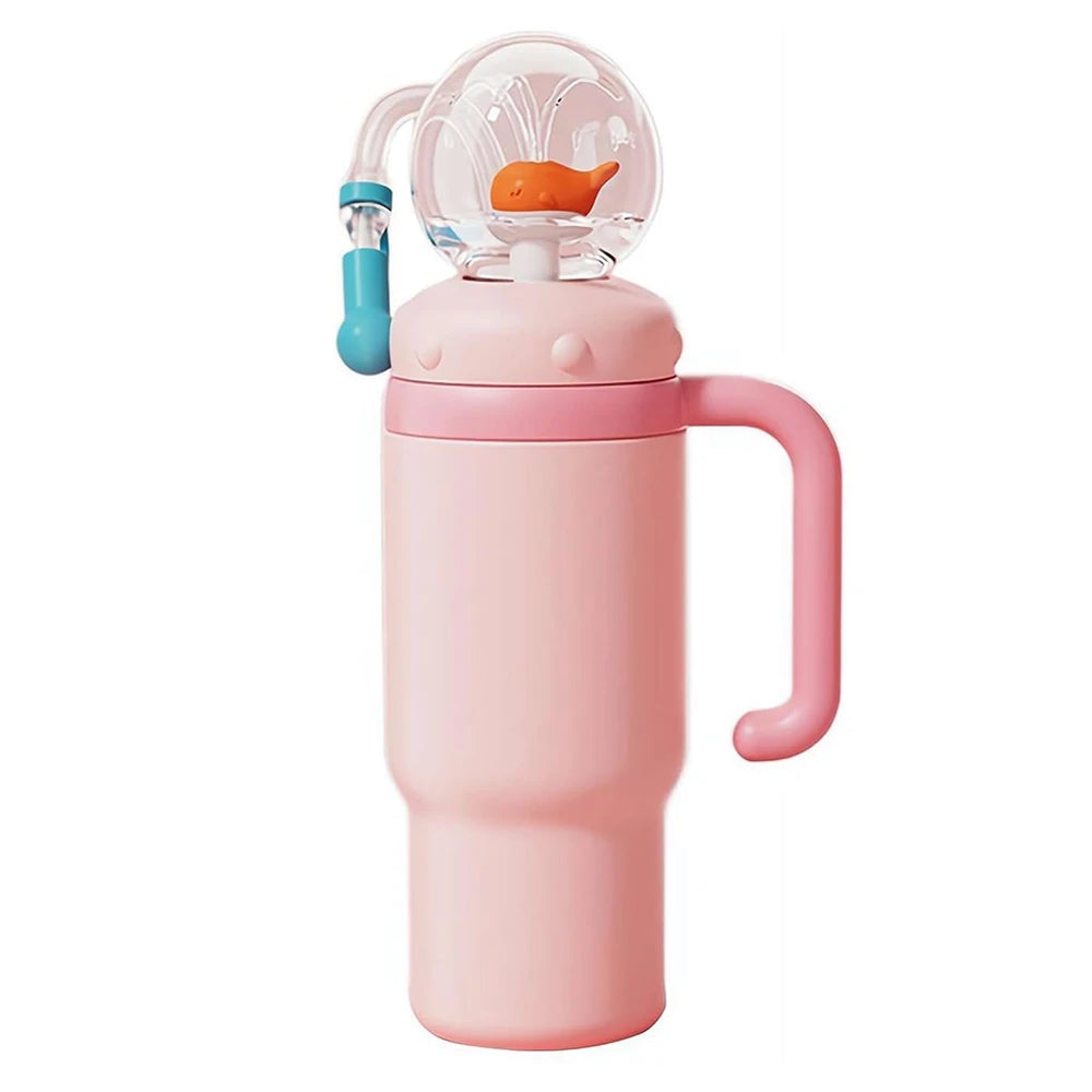 Whale Fountain Tumbler – 710ml Squirt Cup