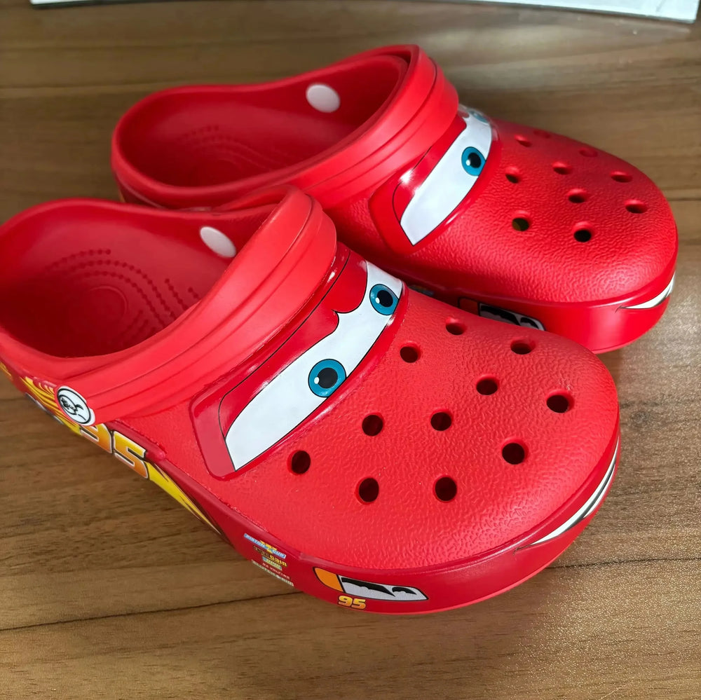Light-Up Racing Car Clogs – Comfortable Kids Sandals - Toki Toy Box