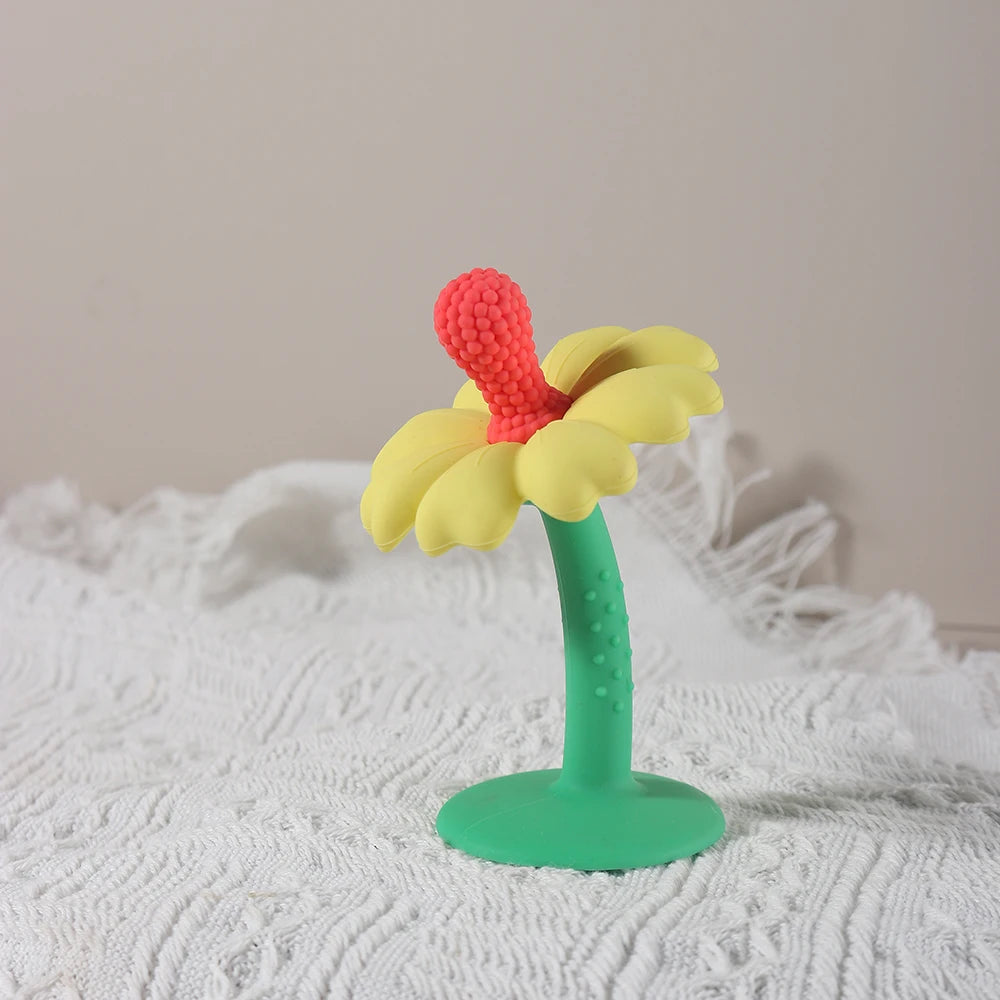 Baby Silicone Flower Teether – BPA-Free Infant Chew Toy - Toki Toy Box