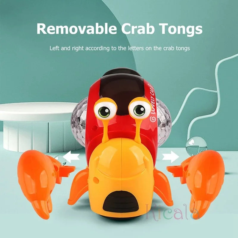 Crawling Crab Baby Toys With Music Light Up Interactive Musical Toys For Baby Dancing Crawling Toys Moving Toddler Toys 0 12 - Toki Toy Box