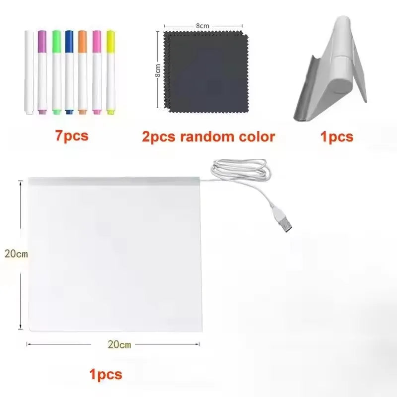 LED Acrylic Message Board | Creative Desk Display