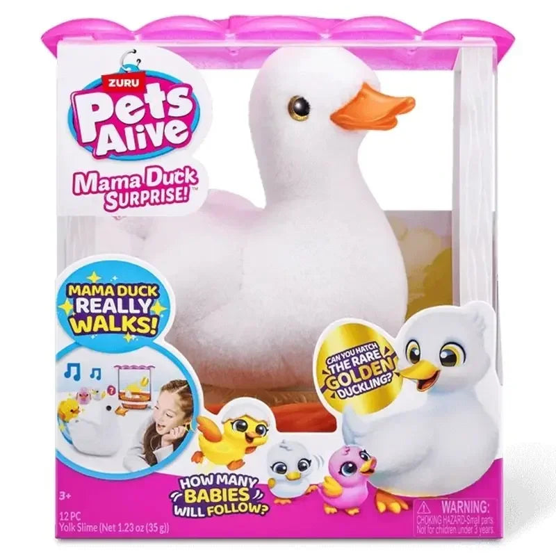 Walking Mama Duck Plush Toy – Interactive Sound Toy for Kids – Size Reference | Toki Toy Box
