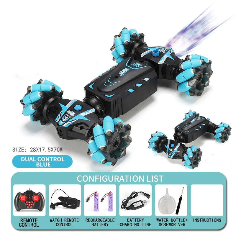 Gesture Control Stunt RC Car with LED Effects
