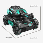 2.4G RC Four-Wheel Stunt Spray Car – Water Polo Tank Toy for Boys (Watch Sold Separately)
