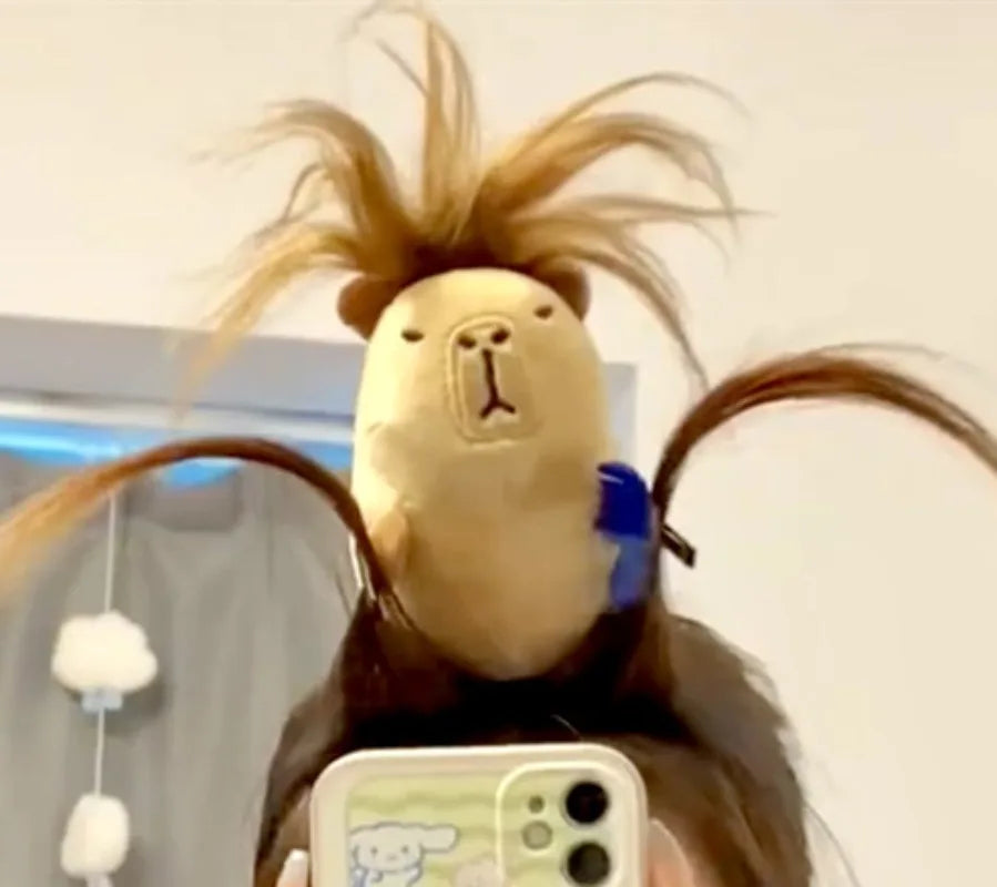 Cute Capy Plush Headband for Fun Hair Styling