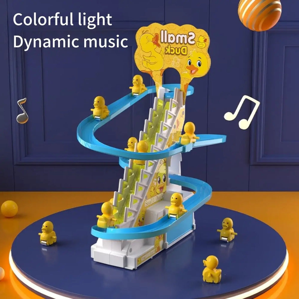 Electric Duck Climbing Track Toy – Musical Slide Fun