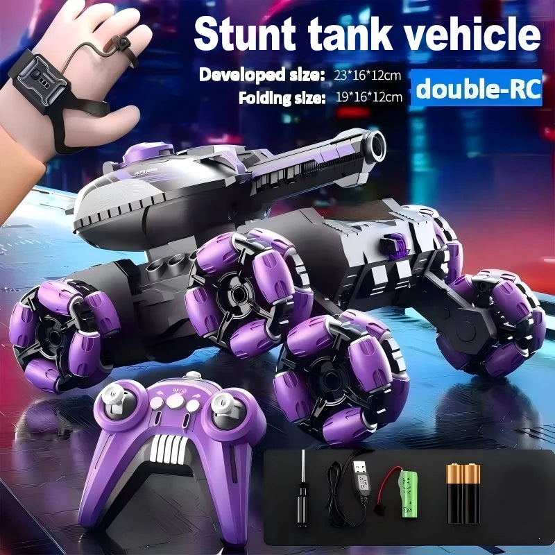 Transforming Stunt RC Car Robot Tank LED Drift | Toki Toy Box
