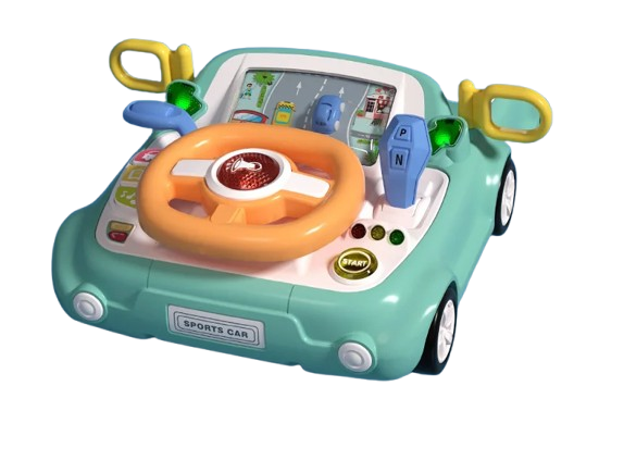 Baby Musical Steering Wheel Toy – Interactive Car Seat Toy for Sensory Play & Motor Skill Development