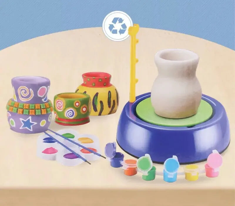 Kids Electric Pottery Wheel – DIY Clay Craft Studio