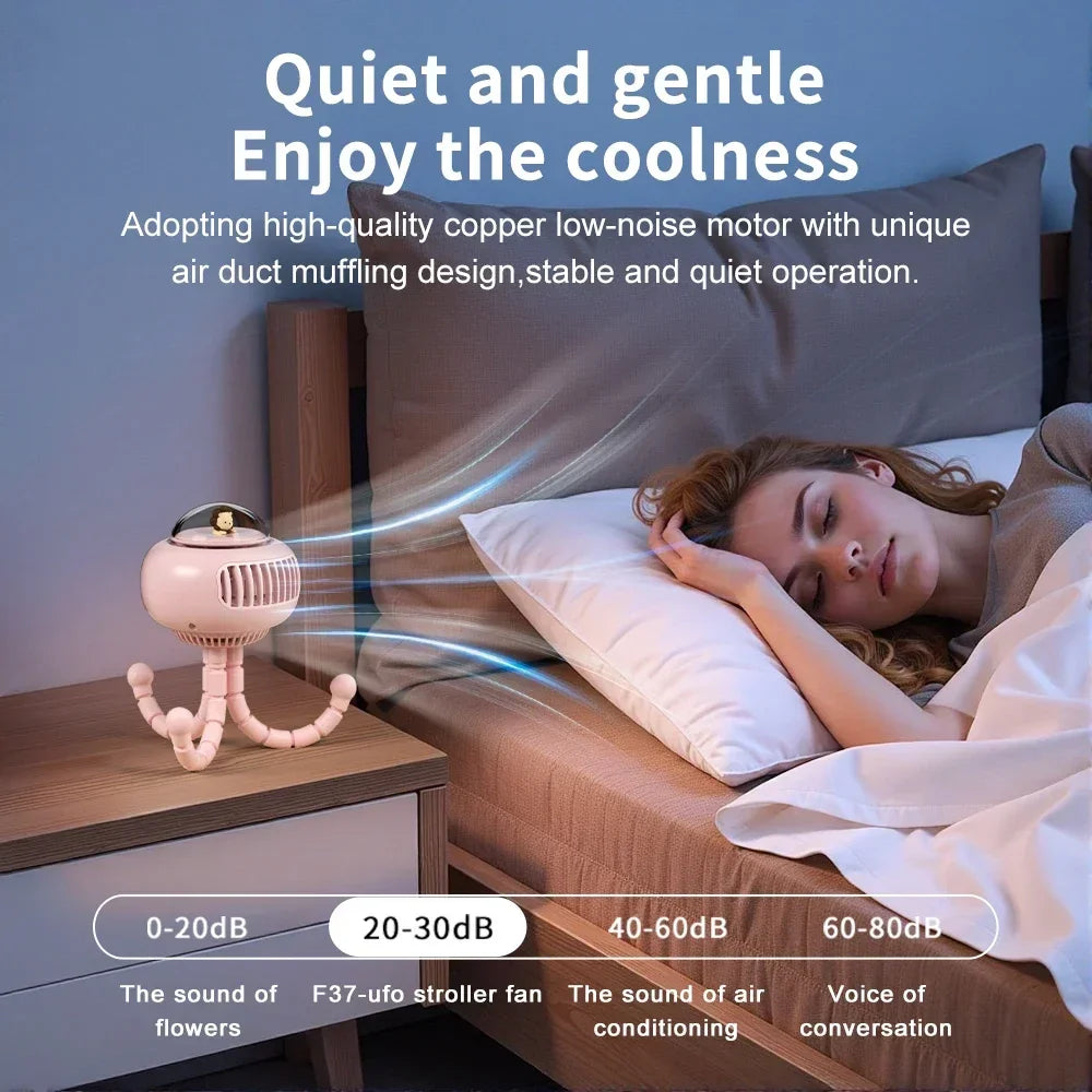 Mini Clip-On Stroller Fan – Portable Cooling Comfort