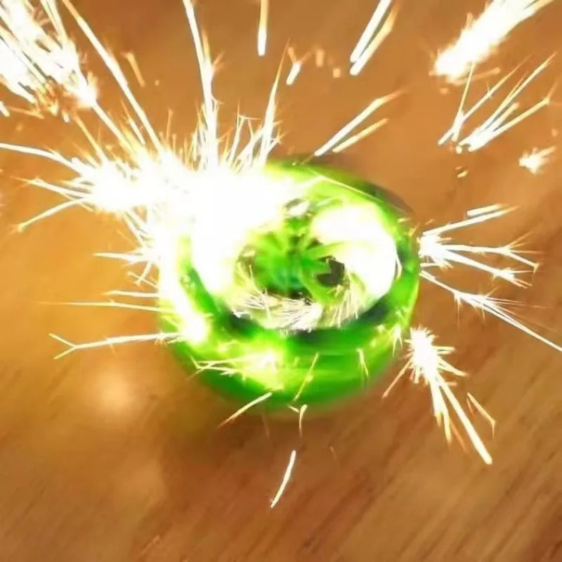 GoBiggeR Fireworks Gyroscope – LED Spinning Fidget Toy for Kids