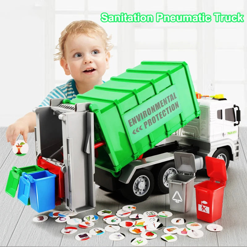 Interactive Garbage Truck Toy with Lights & Sounds