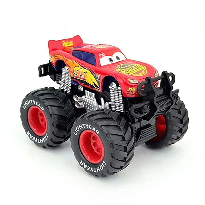 Cartoon Race Car Die-Cast Toy – Pull Back Fun