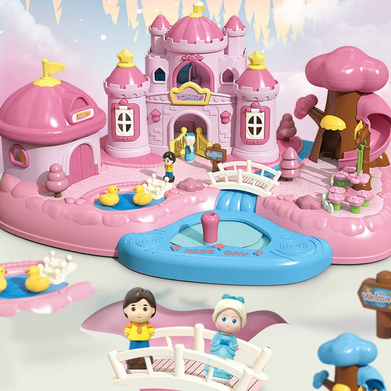 Magnetic Dollhouse Playset – Creative Princess Toy for Kids - Toki Toy Box