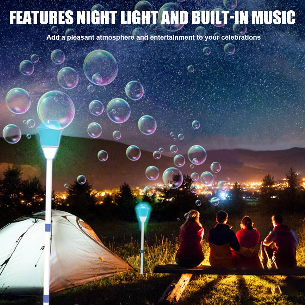 Automatic Bubble Machine with Lights & Music Fun - Toki Toy Box