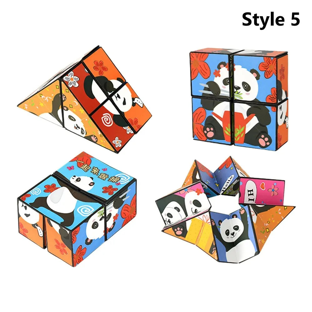 Panda Infinity Cube – Foldable Stress Relief Puzzle