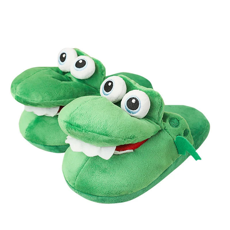 Crocodile Slippers – Funny Moving Mouth Cozy Home Shoes