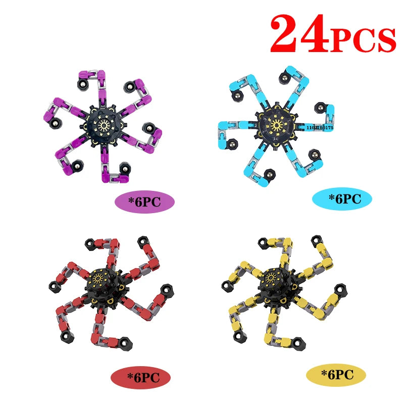 Transforming Fidget Spinner Chain – Stress Relief Toy for All Ages