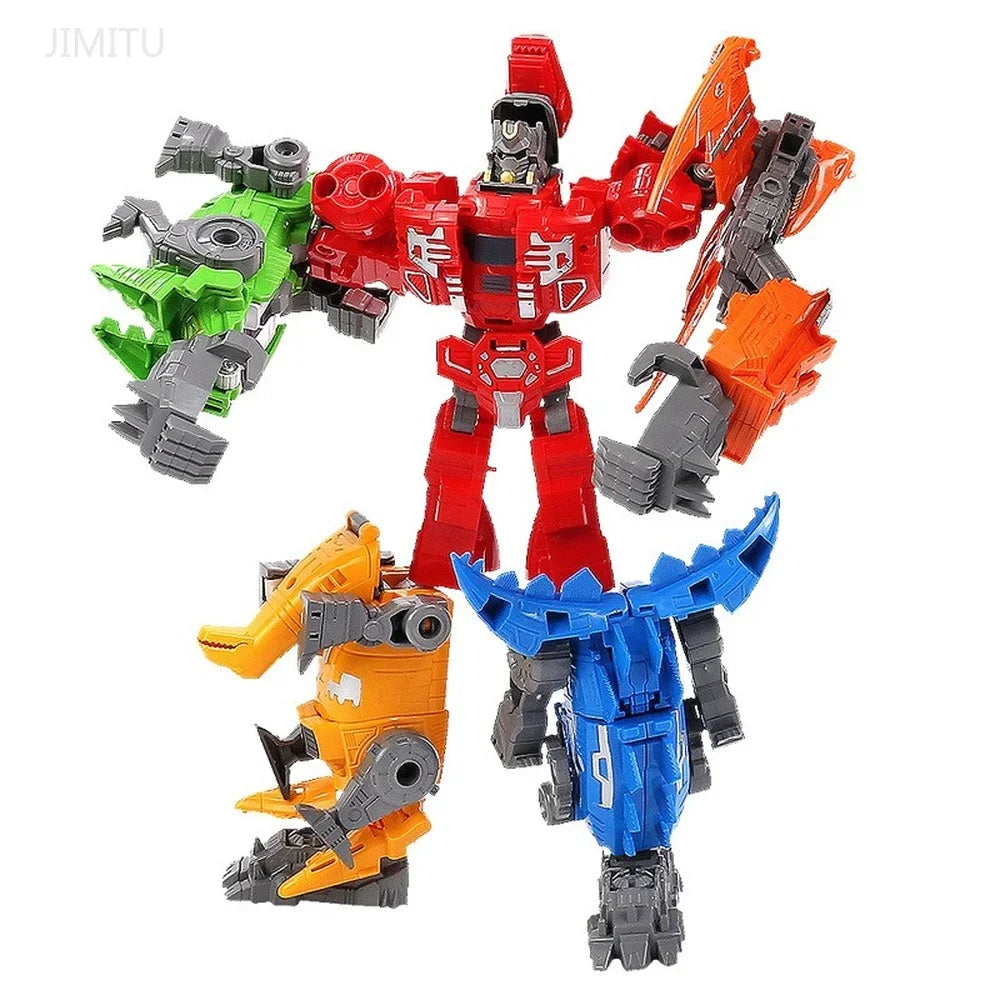 Dino mecha toy shown in robot mode
