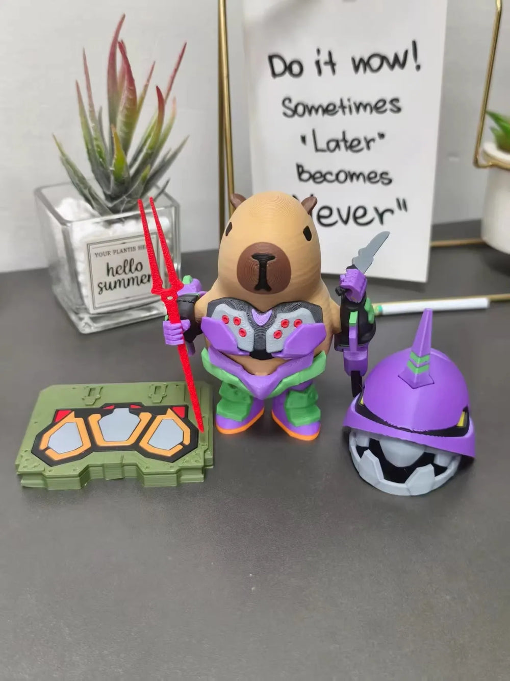 Magnetic Capybara Desk Buddy – Cute Stress Relief Toy – Size Reference | Toki Toy Box