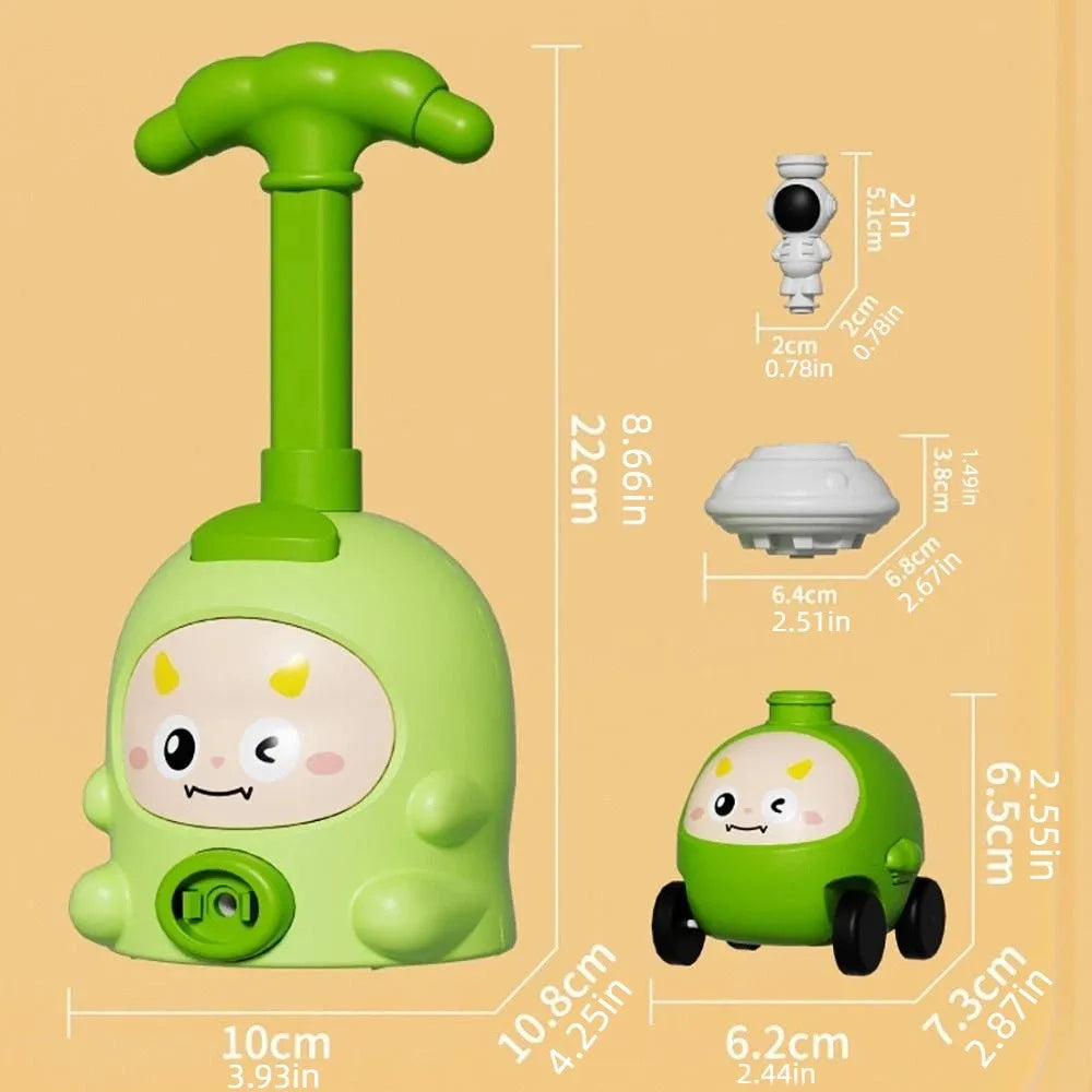 Balloon Powered Car Launcher – Air Rocket STEM Toy