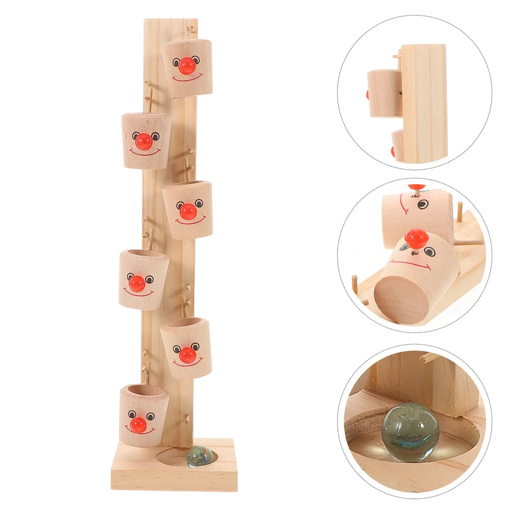 Wooden Marble Run Toy – Brain Boosting Play for Kids – Side View | Toki Toy Box