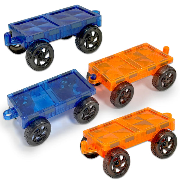 2-Pack Magnetic Car Base for Building Blocks